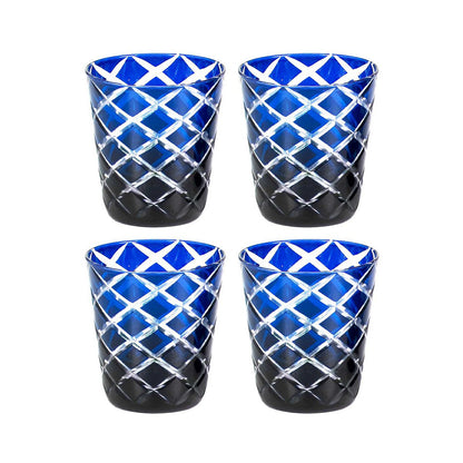Mok Dio robijn set van 4 H 10 cm