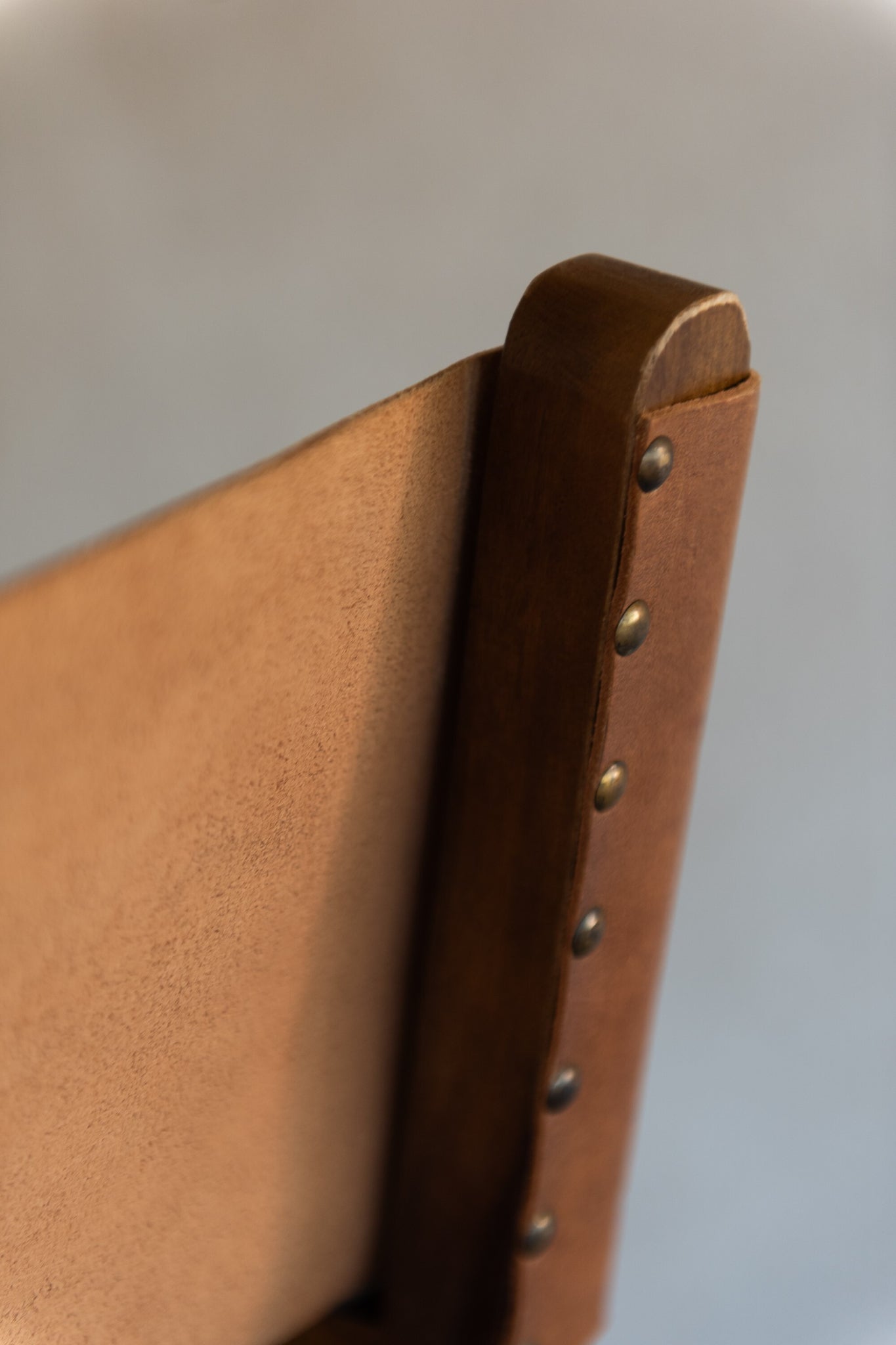 Directe Stoel Opvouwbaar Hout/Leer Cognac Xx