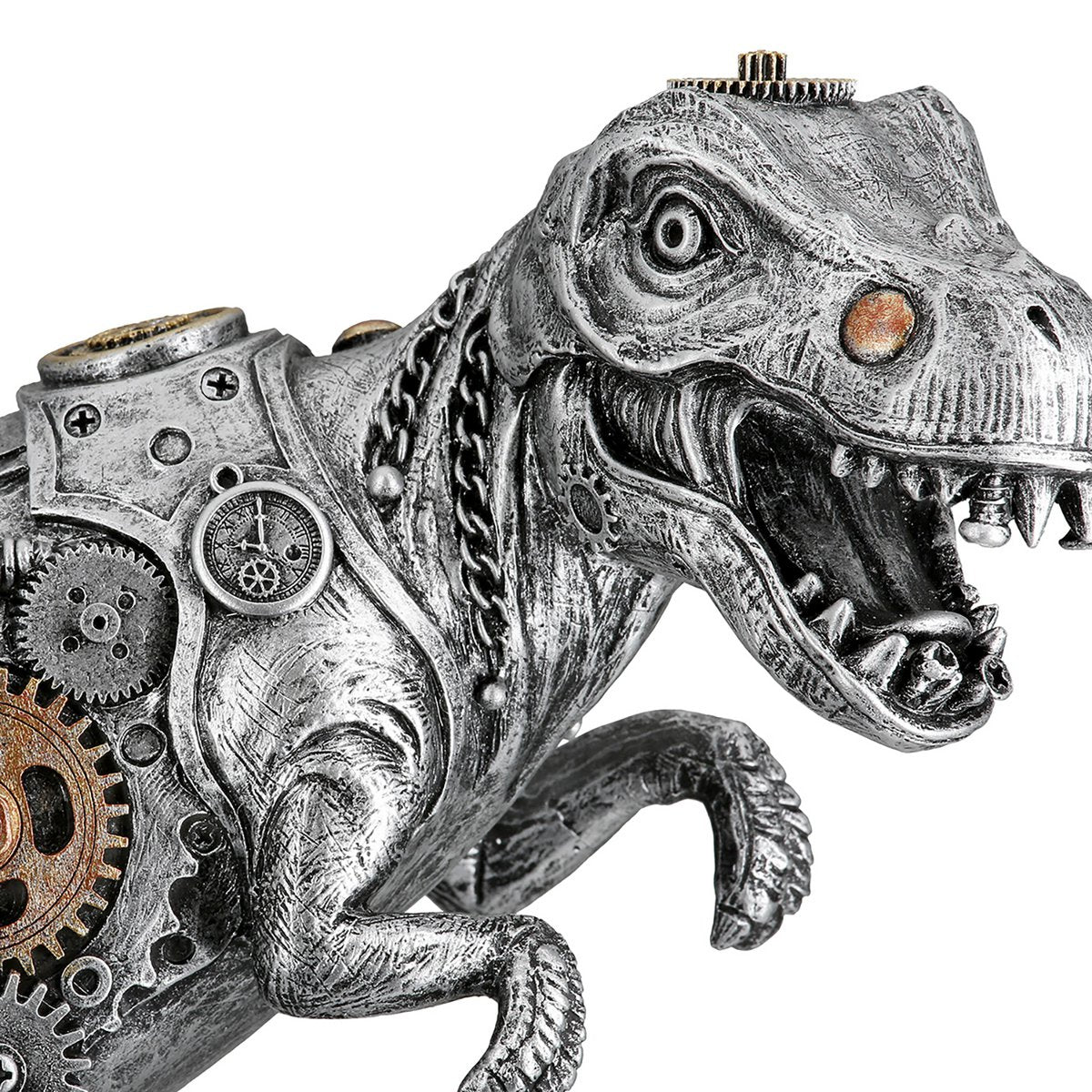 Skulptur Dino Steampunk T-Rex Dinosaurus, H.25 cm