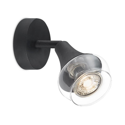 LED Wandspot Vaya - incl. dimbare LED lamp - Zwart