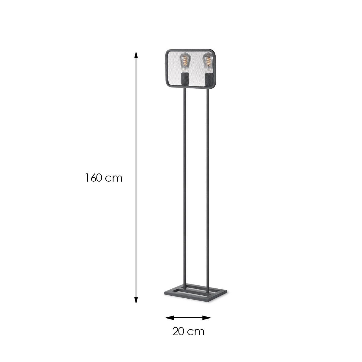 Weave 2L Floorlamp - Moderne Vloerlamp Zwart