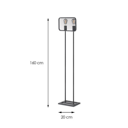 Weave 2L Floorlamp - Moderne Vloerlamp Zwart