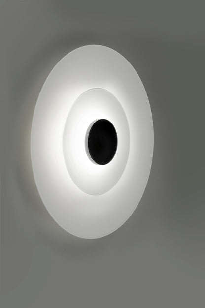 Halos wandlamp 36 cm LED DOB, gestructureerd zwart