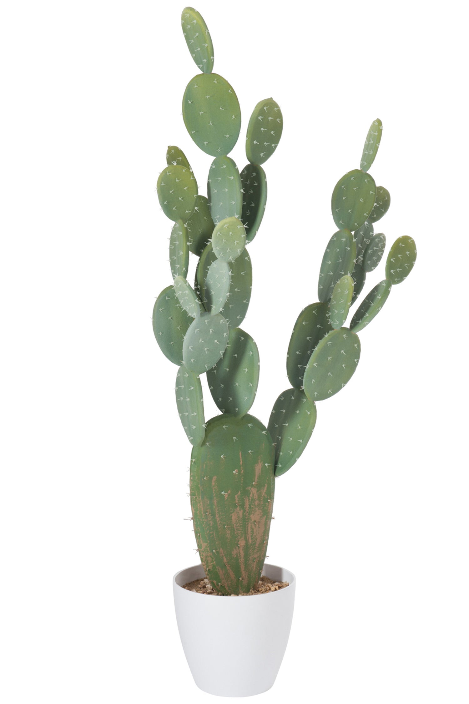 J-Line Cactus+Pot Kunststof Groen/Melamine Wit Xl