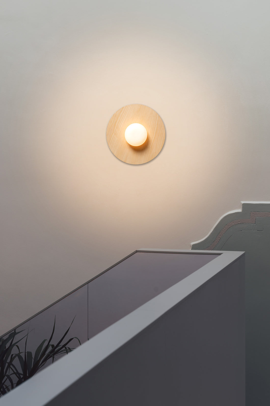 Knock wand-/plafondlamp G9 40 cm essenhout