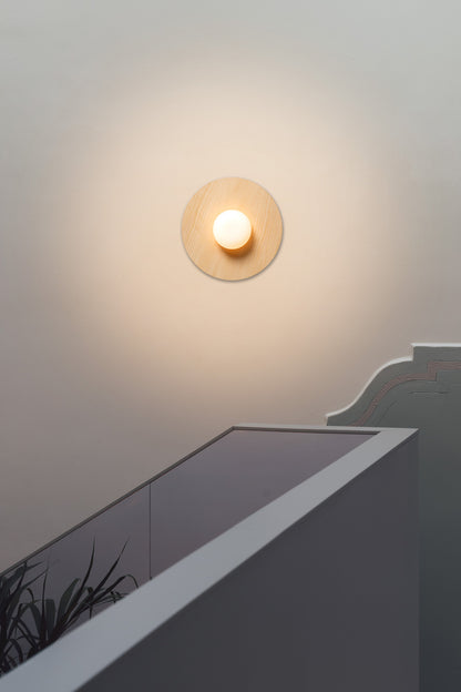 Knock wand-/plafondlamp G9 40 cm essenhout