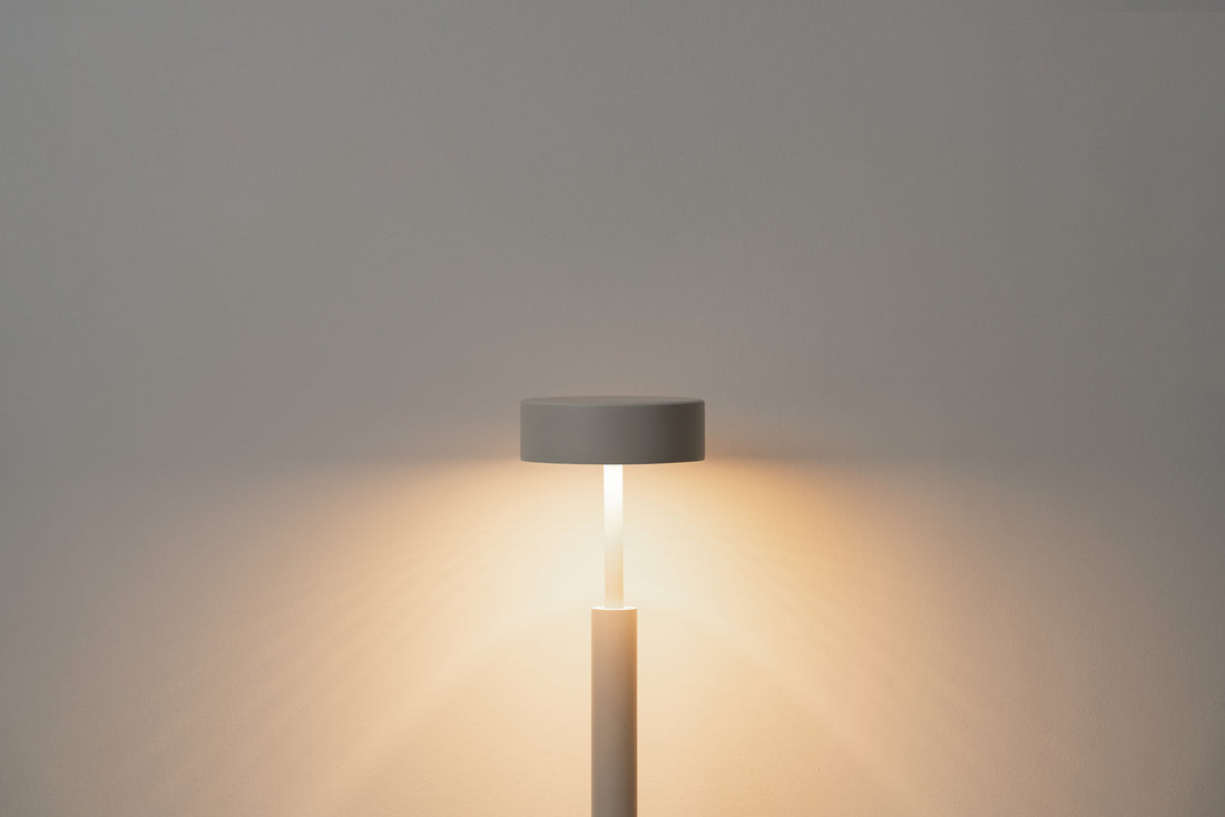 Peak tafellamp LED-printplaat, minkkleurig met structuur
