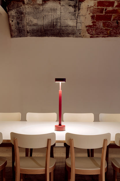Peak tafellamp LED-printplaat gestructureerd bordeaux