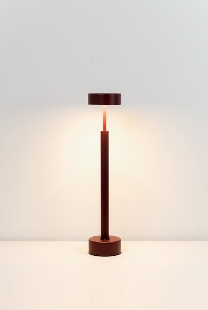Peak tafellamp LED-printplaat gestructureerd bordeaux