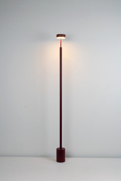 Peak vloerlamp h.170 cm LED PCB gestructureerd bordeaux
