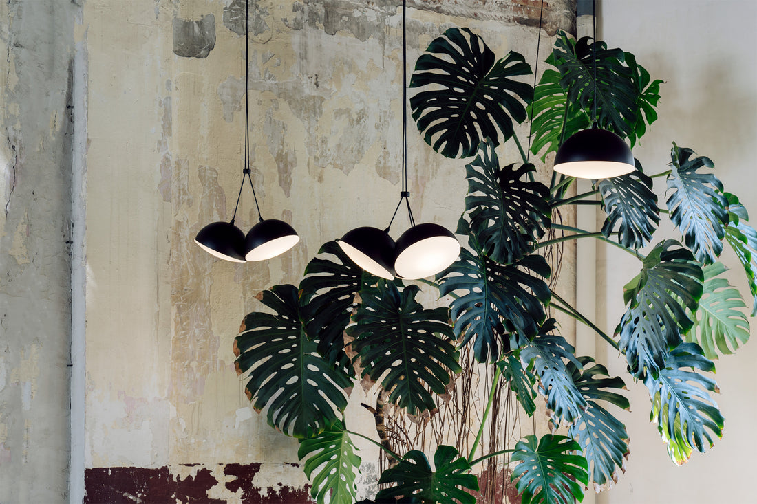 Nod hanglamp zwart met structuur