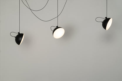 Nod hanglamp zwart met structuur