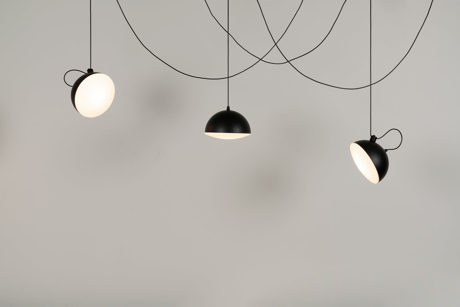 Nod hanglamp zwart met structuur