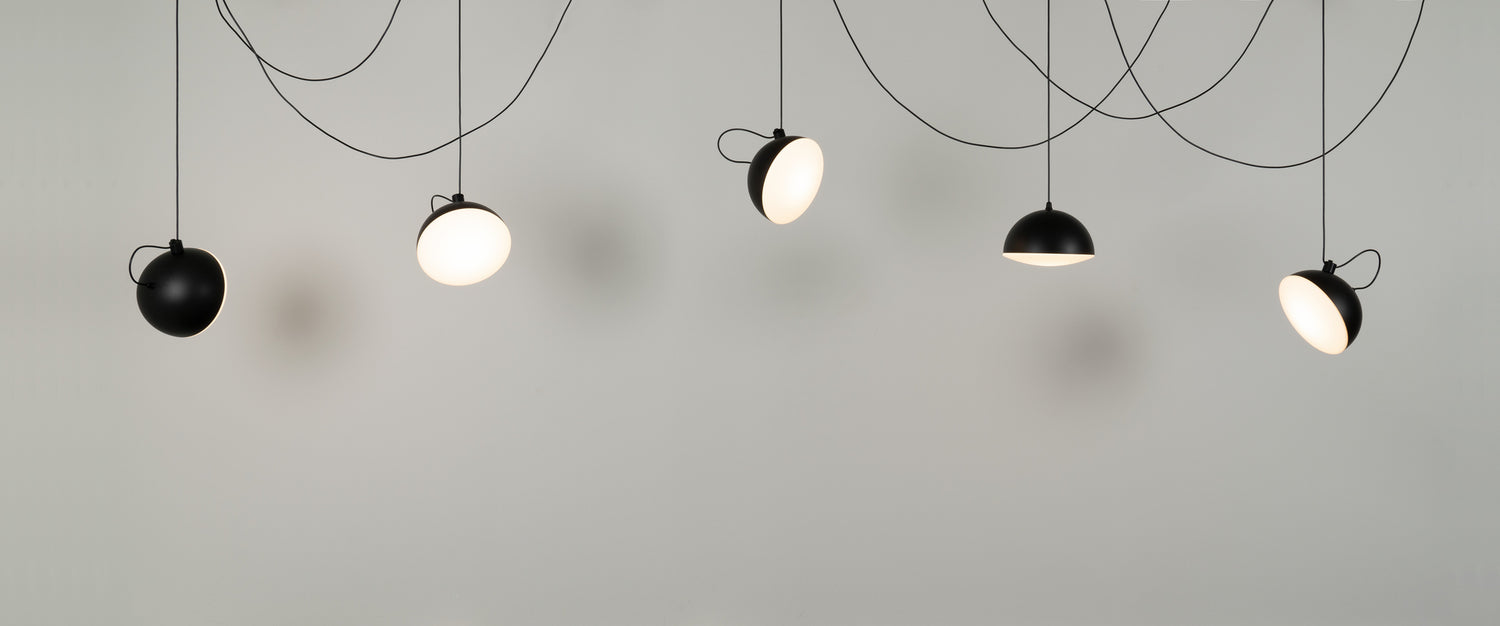 Nod hanglamp zwart met structuur