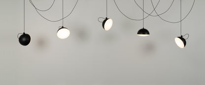 Nod hanglamp zwart met structuur