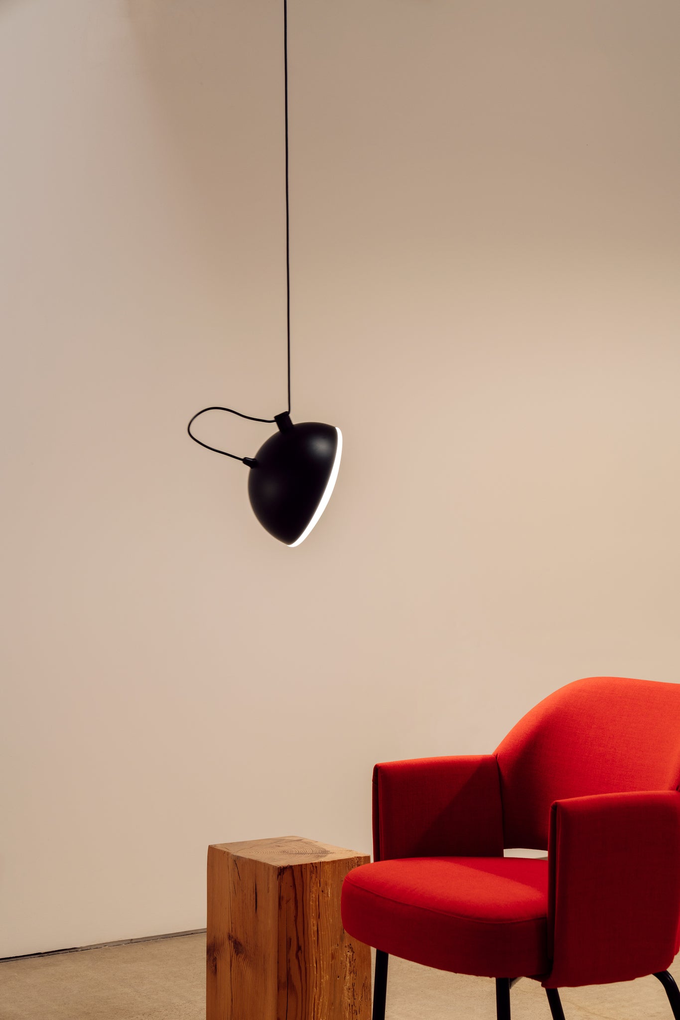 Nod hanglamp zwart met structuur