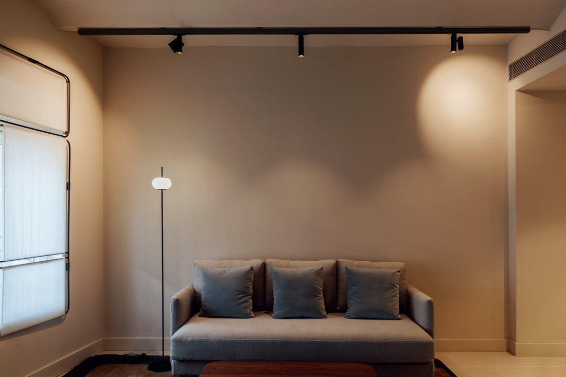 Haul 40 plafondlamp H. 15 cm LED DOB 5W gestructureerd zwart