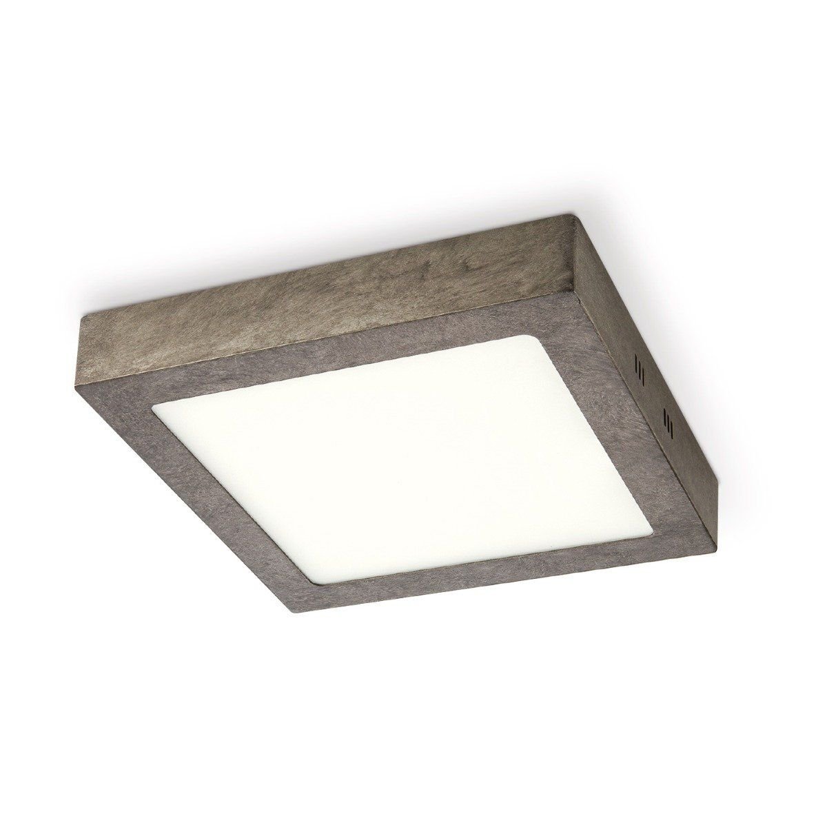 LED Plafondlamp Ska - Antraciet - Vierkant 22/22/3.6cm