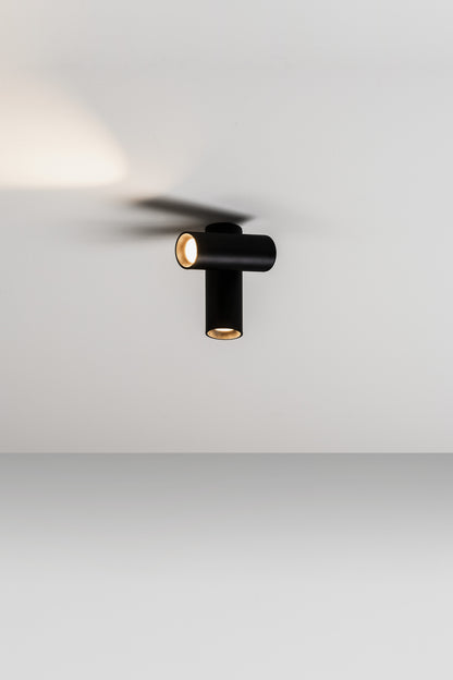 Haul 40 plafondlamp 2 LED DOB 5 W gestructureerd zwart