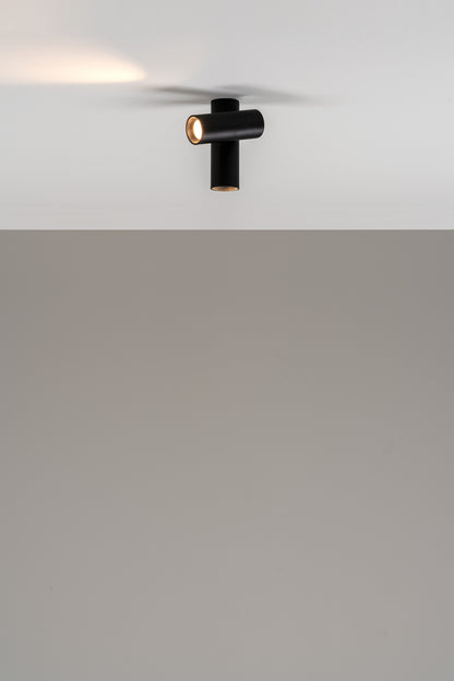 Haul 40 plafondlamp 2 LED DOB 5 W gestructureerd zwart