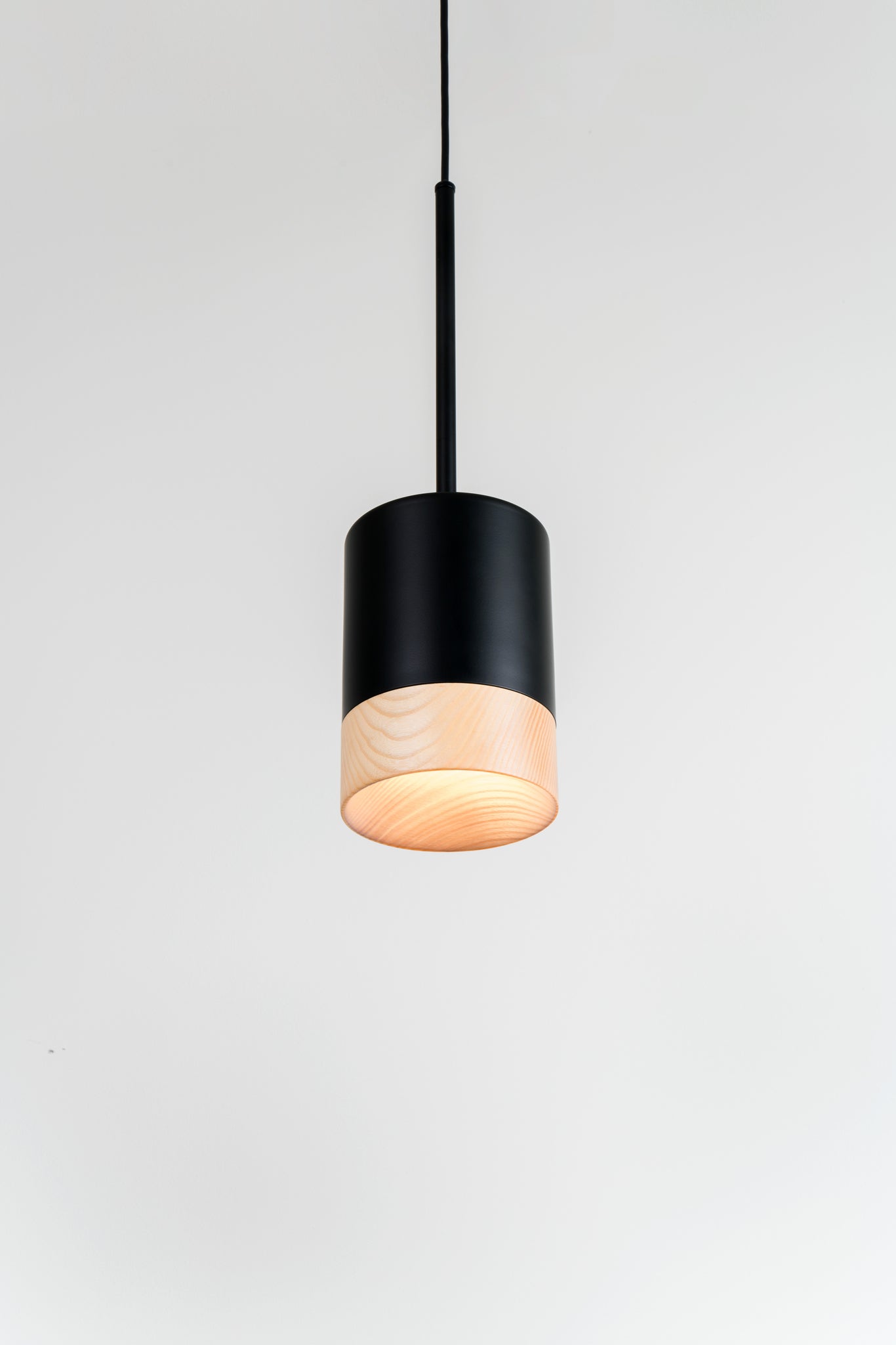 Third hanglamp GU10 gestructureerd zwart essenhout