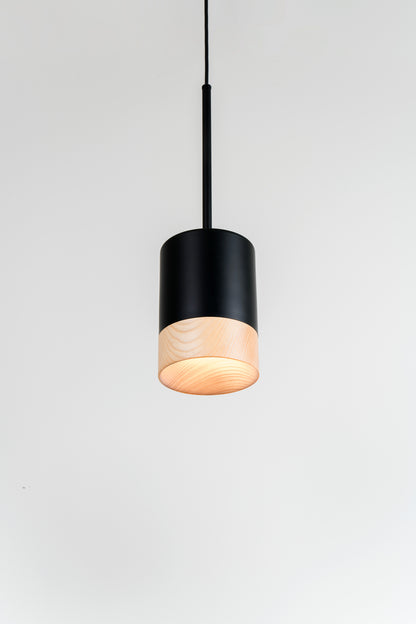 Third hanglamp GU10 gestructureerd zwart essenhout