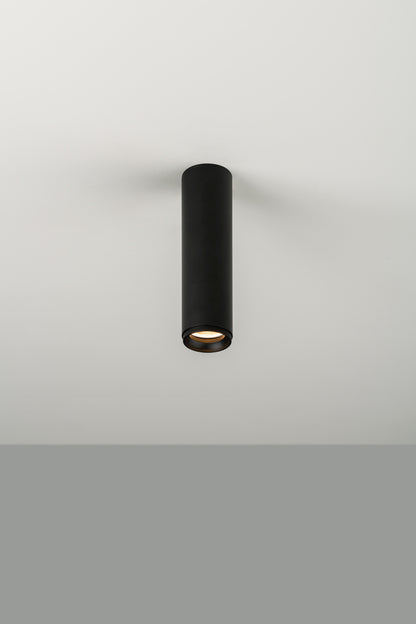 Haul 55 plafondlamp H. 21 cm GU10 gestructureerd zwart
