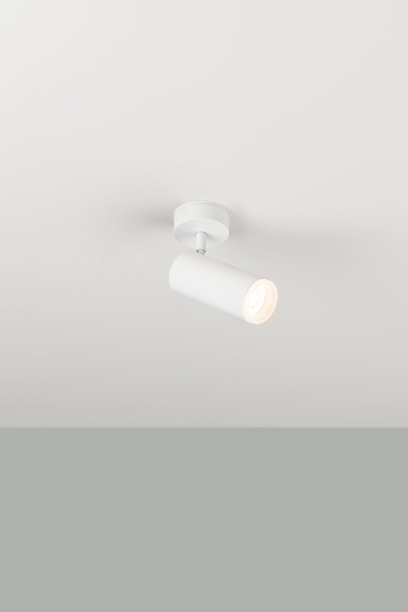 Haul 55 wand-/plafondlamp H 9 cm LED DOB gestructureerd wit