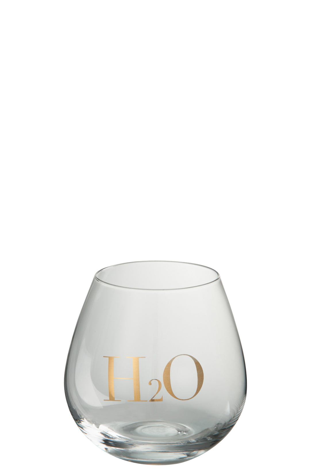 Drinkglas H2o Glas Transparant/Goud