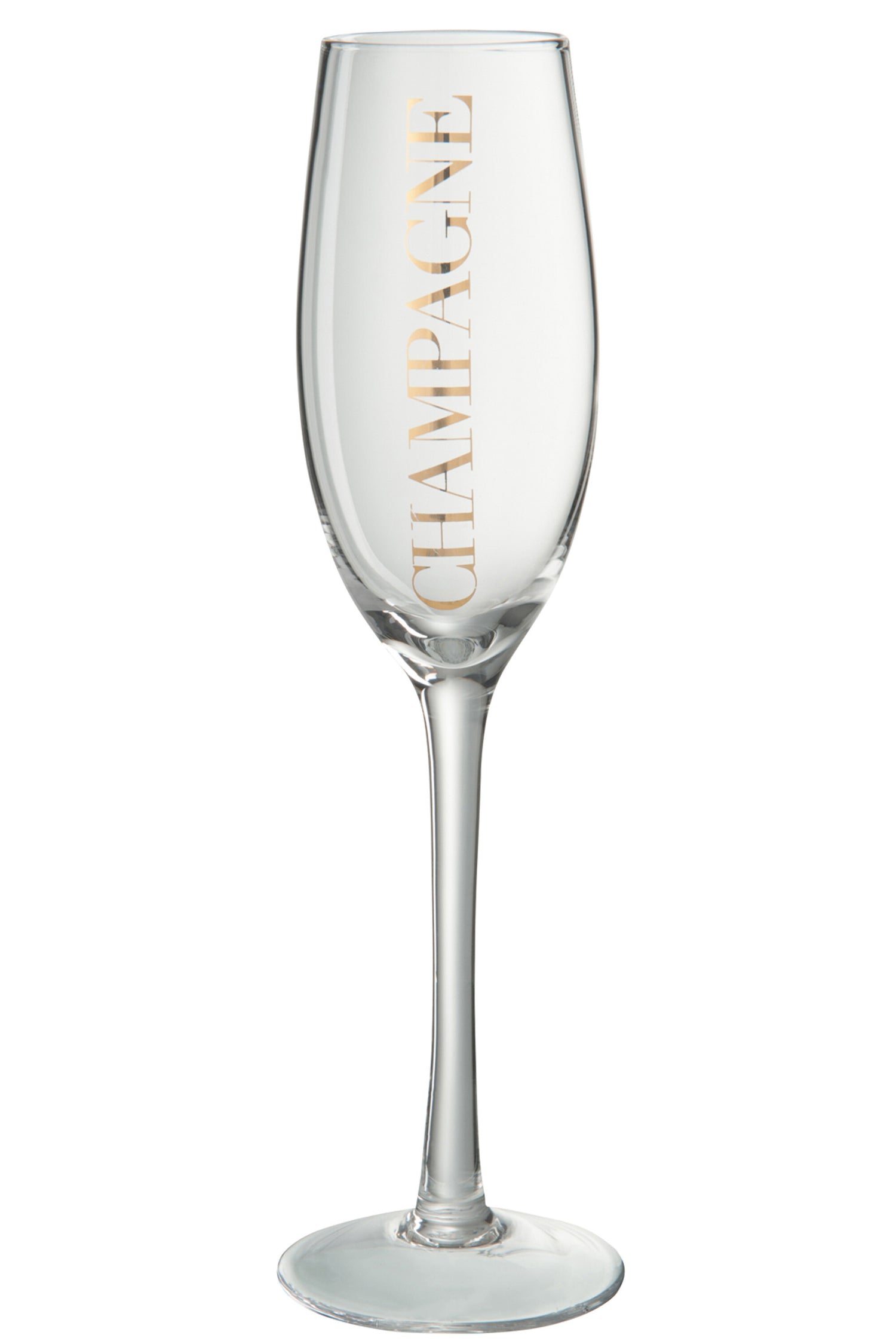 J-Line Champagneglas Transparant/Goud