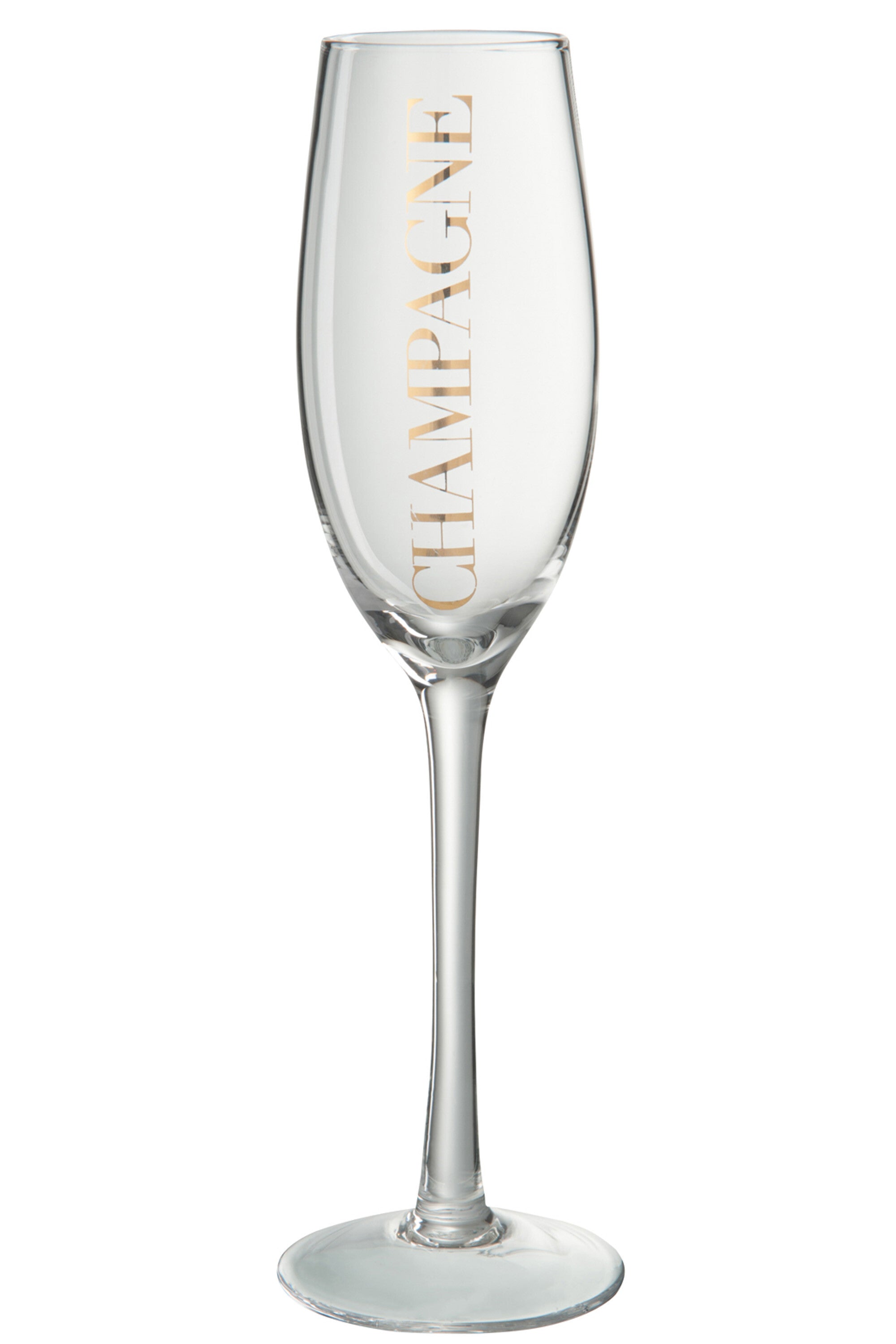 J-Line Champagneglas Transparant/Goud