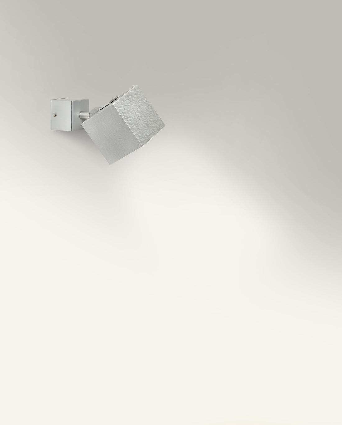 Dau 80 Wand-/plafondlamp LED DOB Geborsteld aluminium