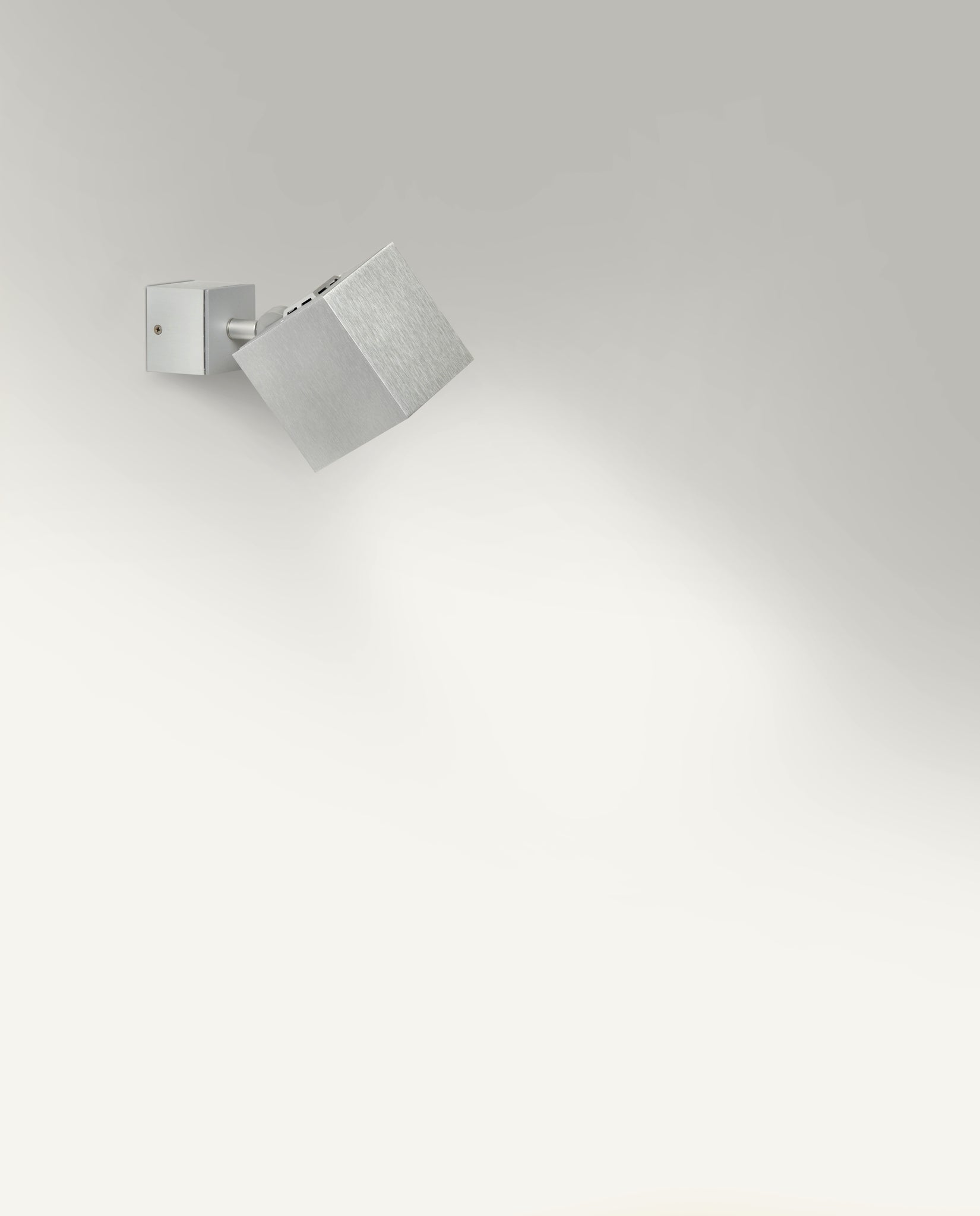 Dau 80 Wand-/plafondlamp LED DOB Geborsteld aluminium