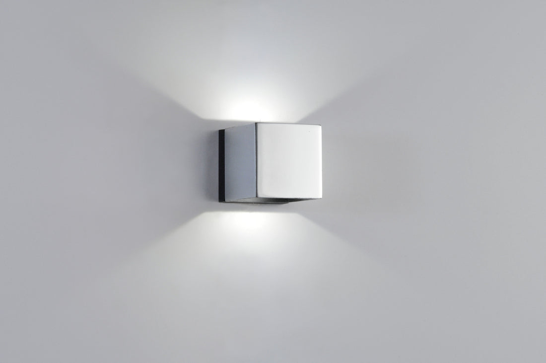 Dau 50 wandlamp 2 x LED DOB glanzende verchroming