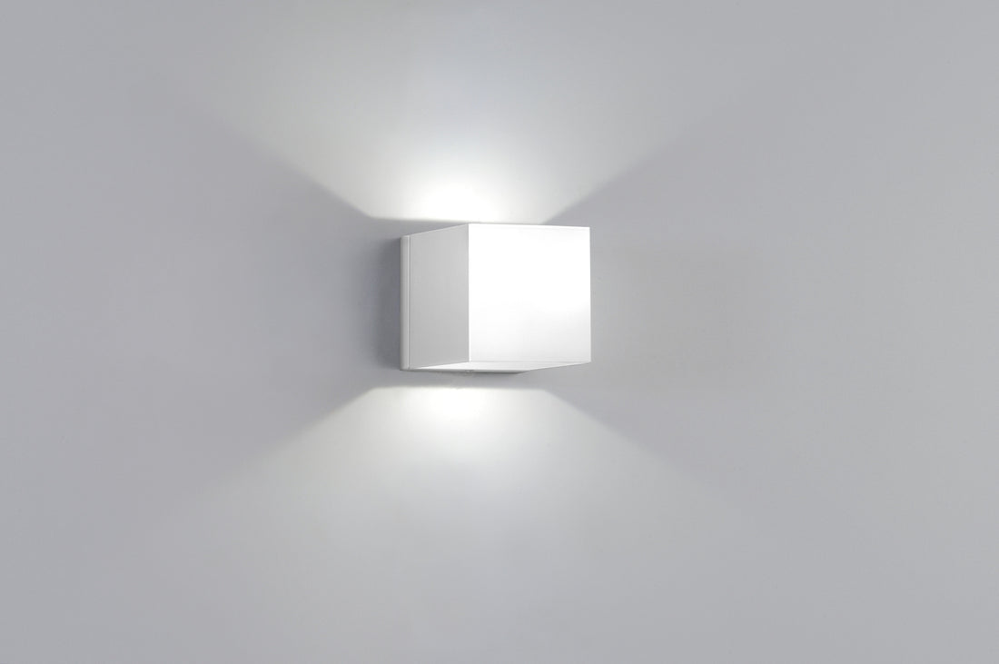 Dau 50 wandlamp 2 x LED DOB gestructureerd wit
