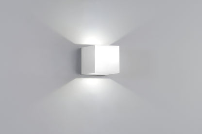 Dau 50 wandlamp 2 x LED DOB gestructureerd wit