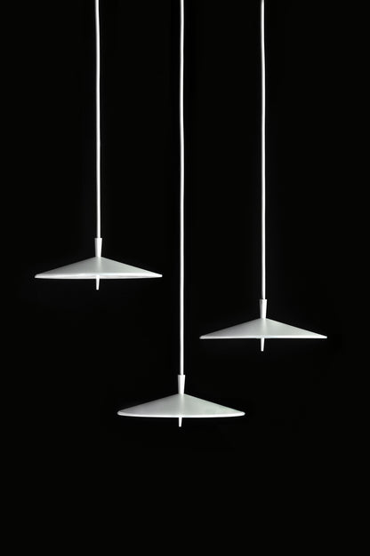 Pla hanglamp 20 LED gestructureerd wit