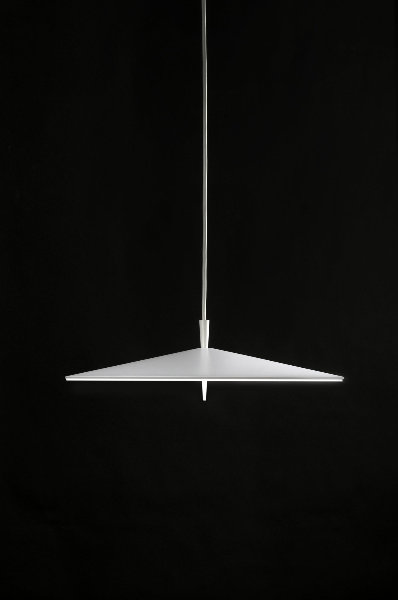 Pla pendel 60 LED gestructureerd wit