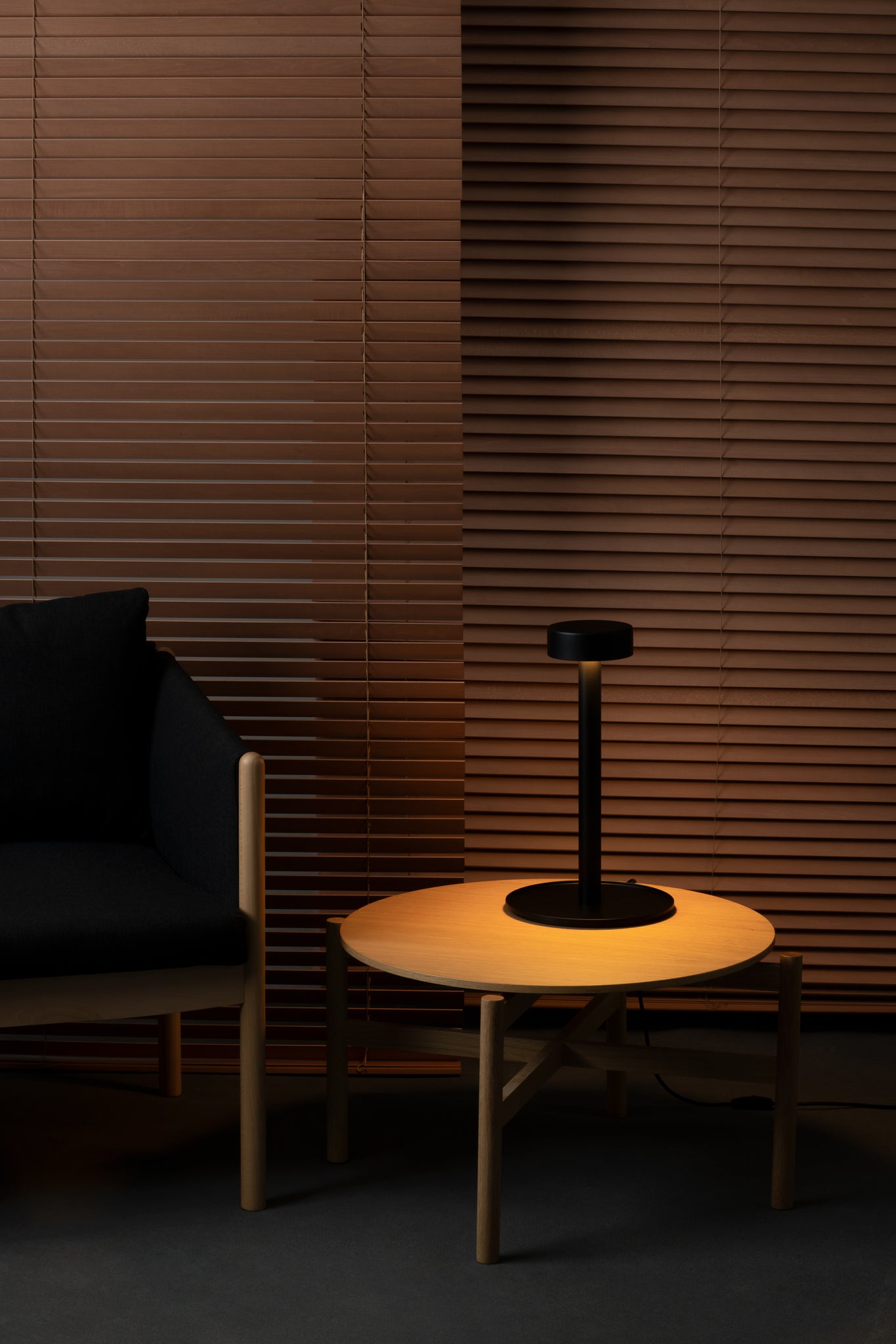 Peak Lane tafellamp LED-printplaat gestructureerd zwart
