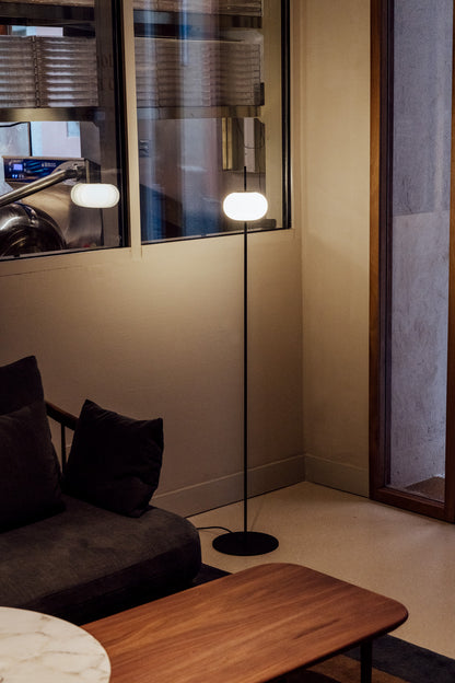 Astros vloerlamp 2 x G9 H. 135 cm gestructureerd zwart
