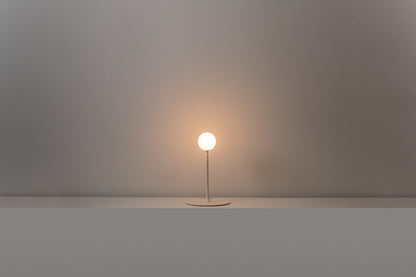 Symphony tafellamp G9 H. 38 cm gestructureerd mink