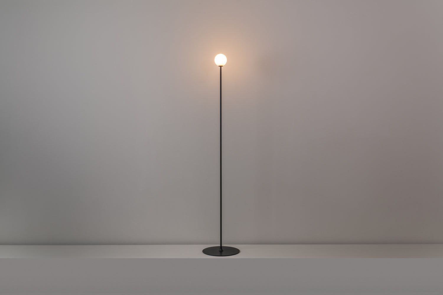 Symphony vloerlamp G9 H. 130 cm gestructureerd antracietgrijs