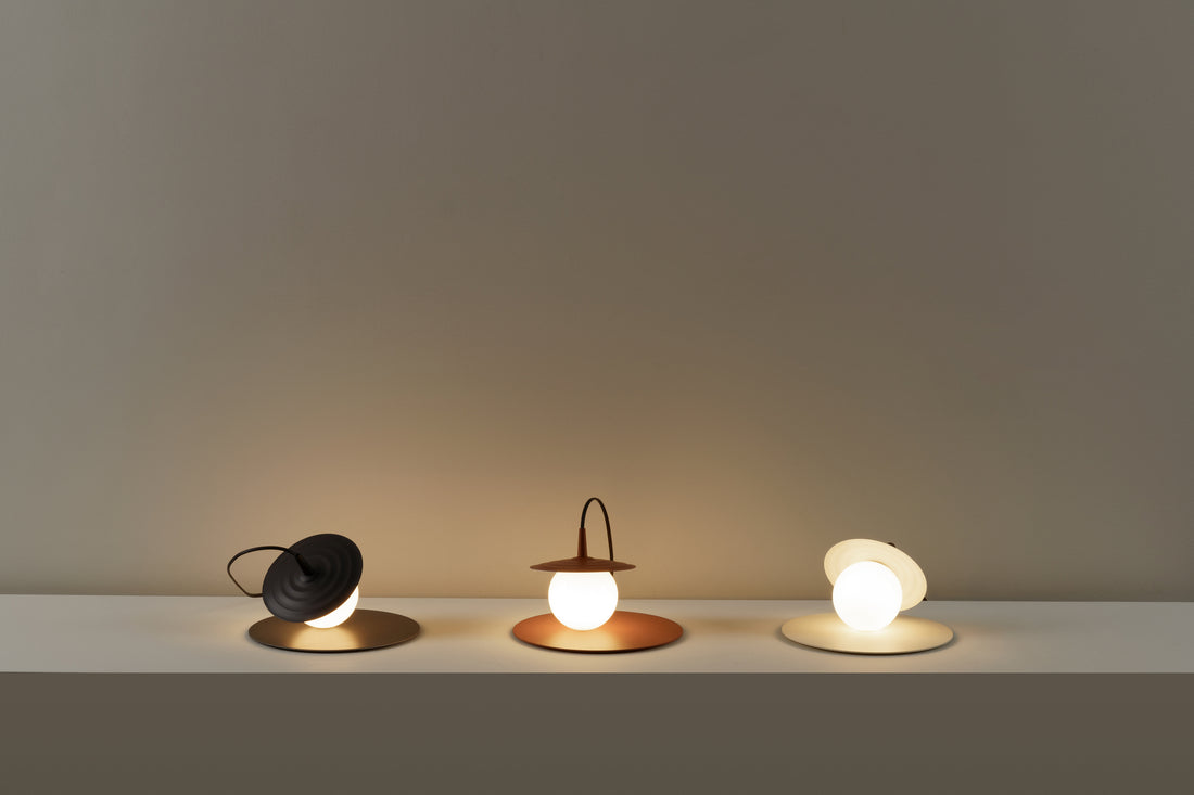 Symphony tafellamp G9 met structuur mink