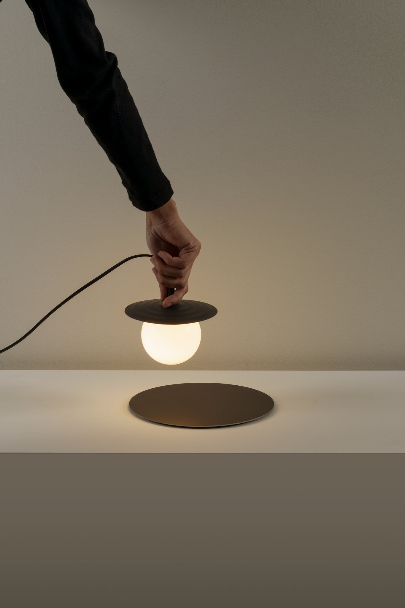 Symphony tafellamp G9 gestructureerd antracietgrijs