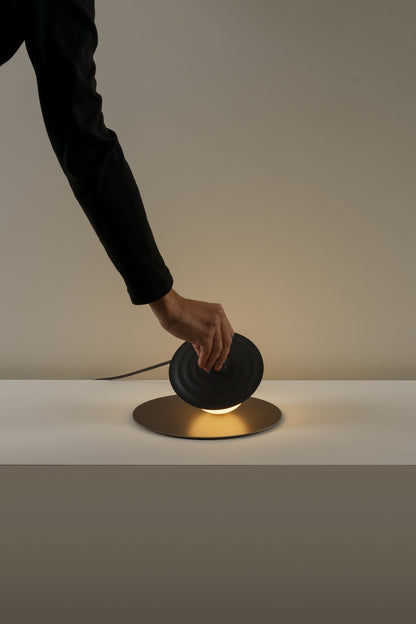 Symphony tafellamp G9 gestructureerd antracietgrijs