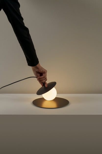 Symphony tafellamp G9 gestructureerd antracietgrijs