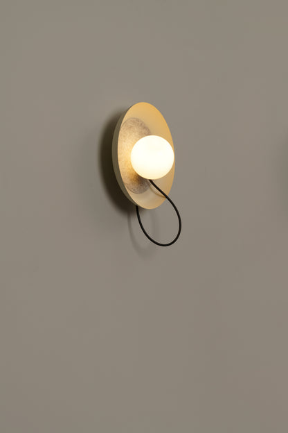 Draadwandlamp @ 24 cm G9 gestructureerd mink