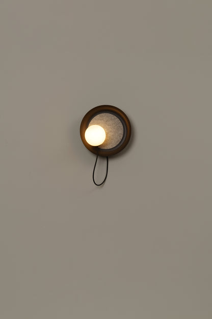 Wire-wandlamp 24 cm G9, gestructureerd antracietgrijs