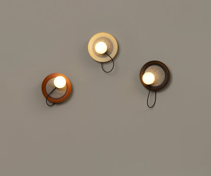 Draad-wandlamp 24 cm G9 gestructureerd koper
