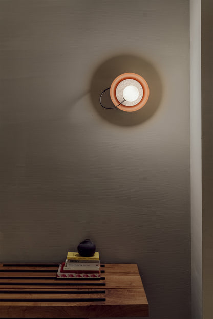 Draad-wandlamp 24 cm G9 gestructureerd koper